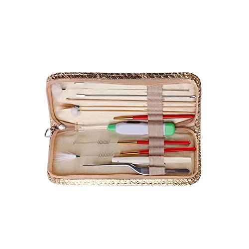 FENGFENGGUO Kit Limpiador de Cera para oídos, fácil de Usar, Juego de Herramientas Profesionales de Limpieza de oídos de 12 Piezas para niños y Adultos para un removedor Completo de Cera