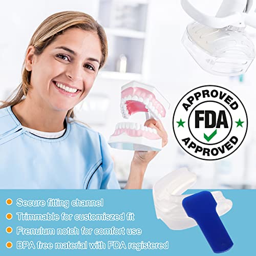 Férula Dental de Descarga anti Bruxismo, Protector Bucal Aparato Dental Antironquidos y Trastornos de la ATM, Solución Antironquidos Dispositivos Anti Ronquidos Para Dormir Mejor Mejora la Respiración