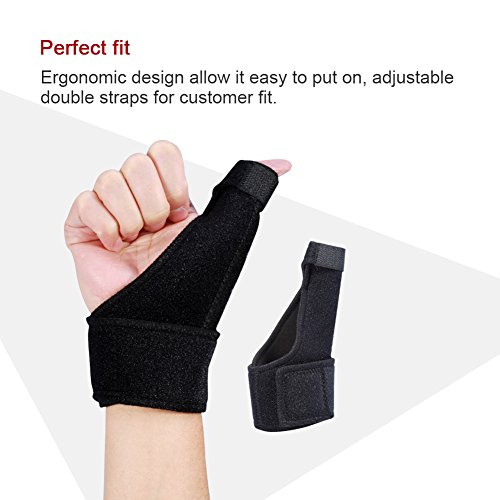 Férula para Pulgar Férula de Dedo de Aluminio Ajustable Soporte de Recuperación de Manos Estabilizador e Inmovilzador de Pulgar Deportiva Ayuda en Artrosis de Dedo Pulgar