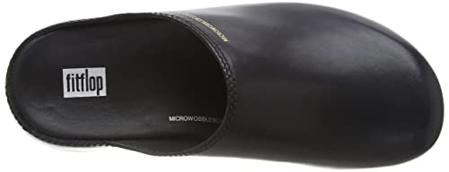 Fitflop Heritage SHUV Slipper-Leather, Obstrucción Mujer, Negro (All Black), 41 EU