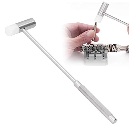 Fockety Martillo de Reloj, Martillo pequeño portátil, Peso Ligero y Duradero de Acero Inoxidable pequeño para Profesionales no Profesionales