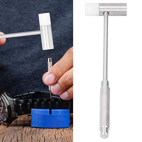 Fockety Martillo de Reloj, Martillo pequeño portátil, Peso Ligero y Duradero de Acero Inoxidable pequeño para Profesionales no Profesionales
