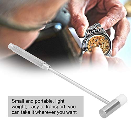 Fockety Martillo de Reloj, Martillo pequeño portátil, Peso Ligero y Duradero de Acero Inoxidable pequeño para Profesionales no Profesionales