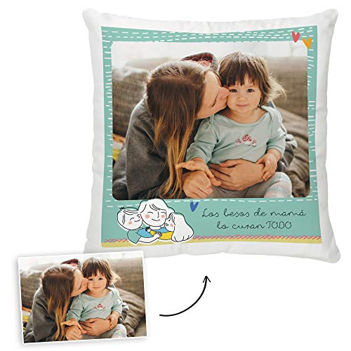 Fotoprix Cojín Mamá Personalizado (Madre 1, 35 x 35 cms)