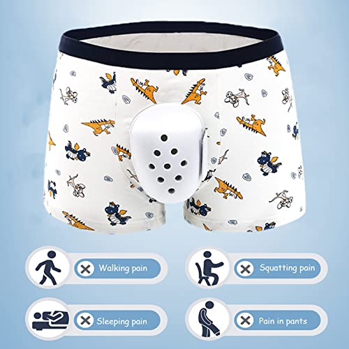 FREGTT Ropa Interior Después De La Circuncisión Especial Protección Bragas para Hombre Prevenir La Infección por Fricción,B,XXL