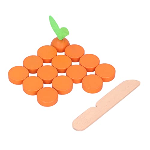 frenma Bloques de Zanahoria, Simulación, Cultivar la Paciencia, Bloques de Madera, Juguetes, Educación Temprana, Habilidad de Ejercicio Cognitivo para Bebés(BT-Zanahoria Xiaoxiaole)