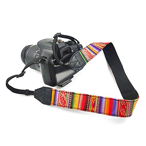 FYSL Correa Camara Vintage Correa de Hombro Cuello de Camara para DSLR Cámara(Estilo bohemio, multicolor)