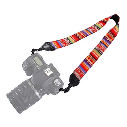FYSL Correa Camara Vintage Correa de Hombro Cuello de Camara para DSLR Cámara(Estilo bohemio, multicolor)