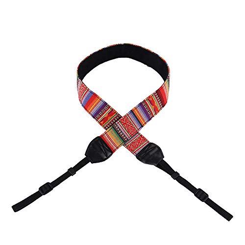 FYSL Correa Camara Vintage Correa de Hombro Cuello de Camara para DSLR Cámara(Estilo bohemio, multicolor)