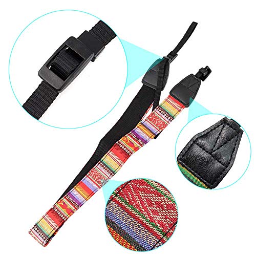 FYSL Correa Camara Vintage Correa de Hombro Cuello de Camara para DSLR Cámara(Estilo bohemio, multicolor)
