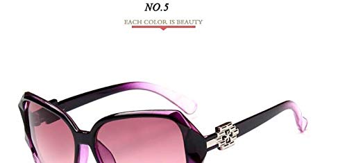 Gafas de Sol Sunglasses Moda Gafas De Sol De Montura Grande Mujeres Diseñador De La Marca Lente Gradiente Gafas De Sol De Conducción Señoras Redwine