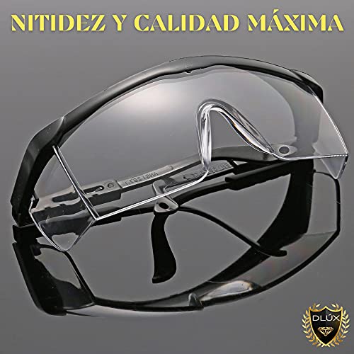 Gafas de trabajo y seguridad antipolvo, antisalpicaduras y antivaho | Gafas de proteccion para el trabajo, ya sea en el ámbito sanitario, industrial y agrícola. | Pack de 2 gafas y 1 cuerda.