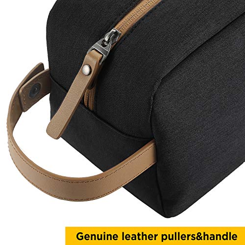 GAGAKU Hombre Dopp Kit Impermeable Neceser Bolsa de Aseo Neceser de Viaje Bolsa de Cosmético - Negro