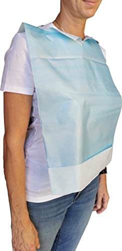 Generico WALKING 200 Baberos Cleany desechables, con tasta recogedor de alimentos, impermeables, fabricados en Italia