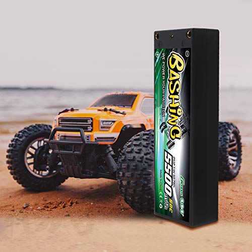Gens ace Batería Personas 5500mAh 2S 7.4V 50C HardCase RC 10 # Lipo con Conector a T