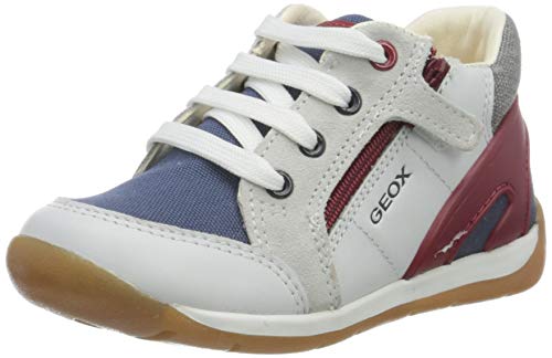 Geox B Each Boy B9, Zapatillas Bebé-Niños, Blanco (White/Navy C0899), 18 EU