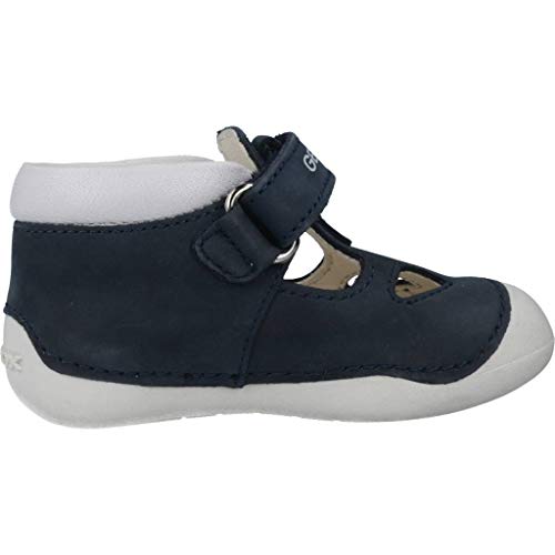 Geox B TUTIM A Zapatos Primeros Pasos Bebé-Niños, Azul (Navy/White C4211), 21 EU