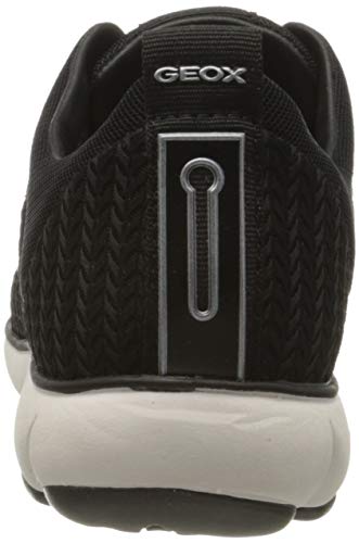 Geox D NEBULA B Zapatillas Sin Cordones Mujer, Negro (Black C9997), 41 EU