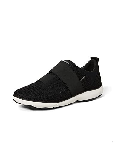 Geox D NEBULA B Zapatillas Sin Cordones Mujer, Negro (Black C9997), 41 EU