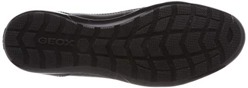 Geox U SYMBOL D Oxford Flat Hombre, Negro (Black), 44 EU