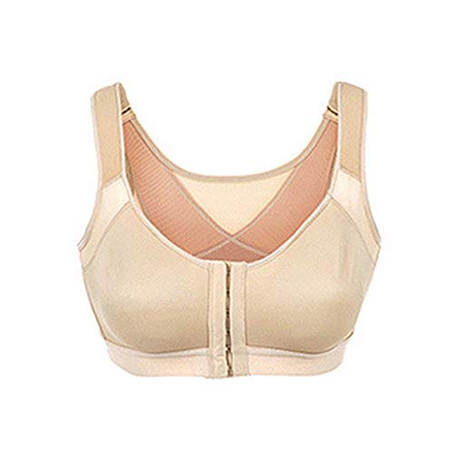 gfhjgjhj Mujer Corrector de Postura Inalámbrico Soporte para Espalda Sujetador, Mujer Corrector de Postura Sujetador Inalámbrico Soporte para Espalda Levantar Yoga Sujetador Ropa Interior - Nude, L