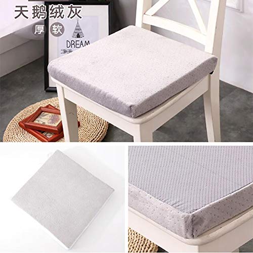 GGNHBH Látex del Amortiguador de Asiento, Cojines del Asiento de Coche ortopédico - Silla de Oficina Confort Cojín - Cojín de Asiento de Espuma para el Dolor Lumbar,A,40x40x5cm
