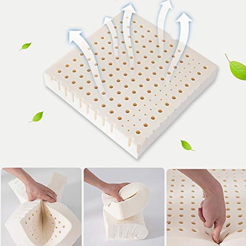 GGNHBH Látex del Amortiguador de Asiento, Cojines del Asiento de Coche ortopédico - Silla de Oficina Confort Cojín - Cojín de Asiento de Espuma para el Dolor Lumbar,A,40x40x5cm