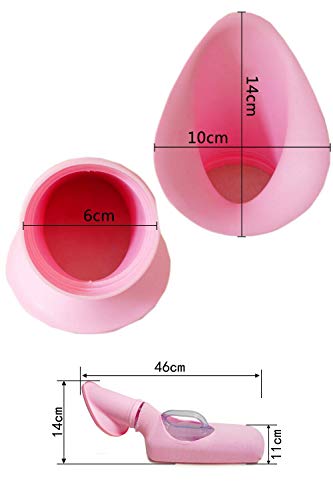 GHzzY Orinal Femenino Portátil - Colector De Orina con Tapa - Botella de incontinencia para Mujer 1200ML, Ideal para postradas en Cama o para Personas con Movimiento Limitado