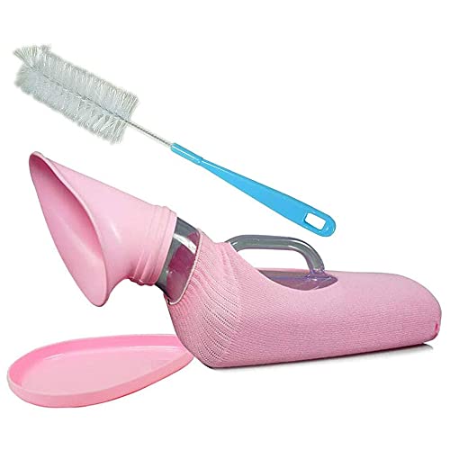 GHzzY Orinal Femenino Portátil - Colector De Orina con Tapa - Botella de incontinencia para Mujer 1200ML, Ideal para postradas en Cama o para Personas con Movimiento Limitado
