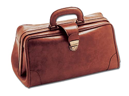 GIMA Bolso médico de piel simulada, modelo INFERMIERA, color coñac, para médicos, gp, enfermeras, terapeutas