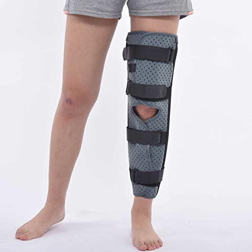 Gitdot Soporte Inmovilizador De Rodilla, Cinturón De Fijación De Rodilla, Correa De Rodilla Ajustable Transpirable, Rodilleras para Fractura para Hombres Y Mujeres para Menisco Después De La Cirugía