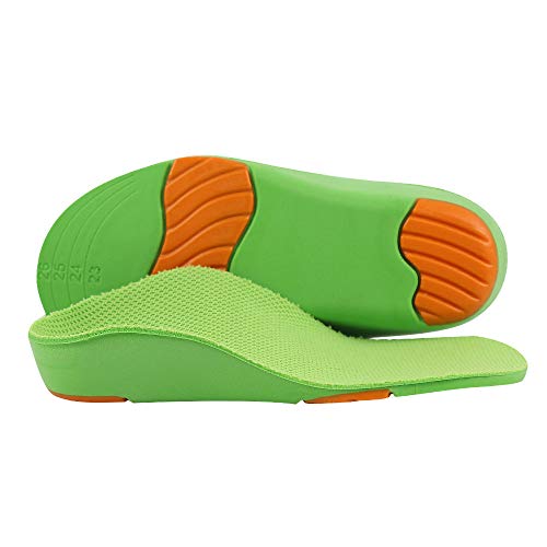 GuardInsoles Plantillas Ortopédicas Para Niños Para Fascitis Plantar de Pies Planos y Problemas de Pie Con Soporte de Arco, Tacón Suave, 18,7CM