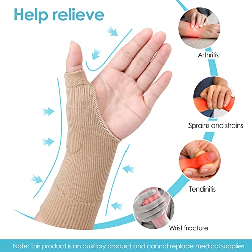 Gullnest 1 Par Guantes de Artritis de Muñeca, Soporte de Muñeca para Aliviar el Dolor de Lesiones del Pulgar, Dolor de Túnel Carpiano, Fracturas, Esguinces, Artritis