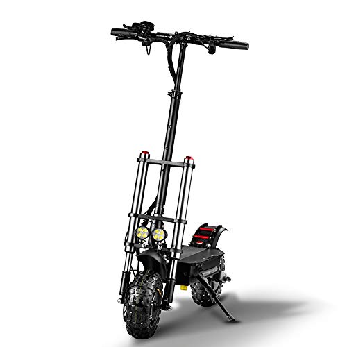 GUNAI Scooter eléctrico Todoterreno 11 Pulgadas Neumático 60V 33Ah Batería Motor Dual Velocidad Scooter portátil Plegable de Doble suspensión