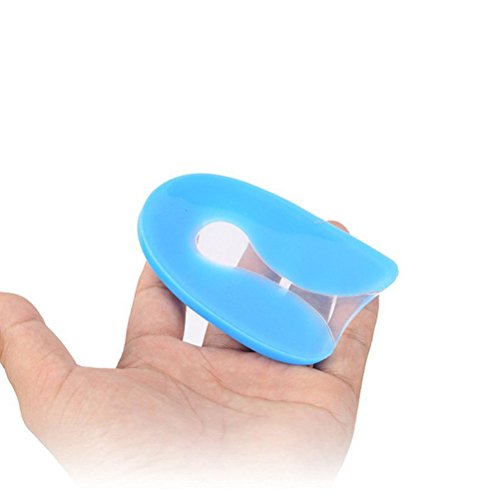 Healifty - 1 par de almohadillas de gel en forma de U para el talón, alivia el dolor del talón, talla S