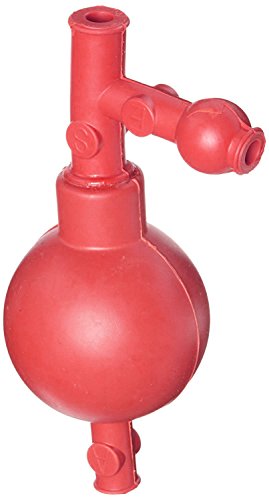 Heathrow Scientific HD20632B - Llenador de pipeta (goma, longitud x anchura x altura: 54 x 54 x 130 mm), color rojo
