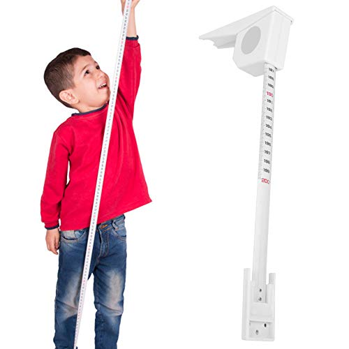 Herramienta De Medición De Altura, Regla De Cinta De Altura Retráctil De 2 M, Estadiómetro Portátil Montado En La Pared, Medición De Altura Para Adultos, Niños(blanco)