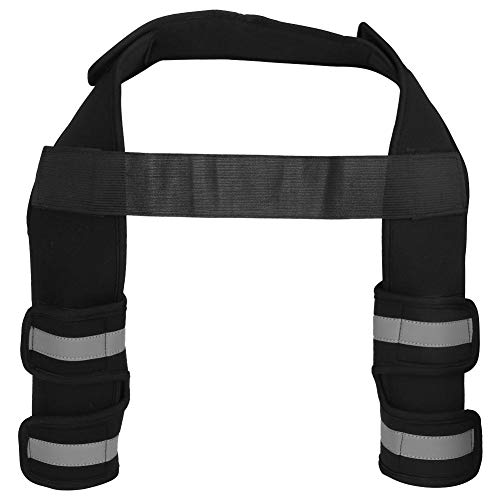 Hffheer Vendaje de Rodilla para Perros Vendaje de protección de la articulación del Tobillo Vendaje de Tobillo de Pierna de Perro Mascota con Correas Reflectantes para Lesiones después de