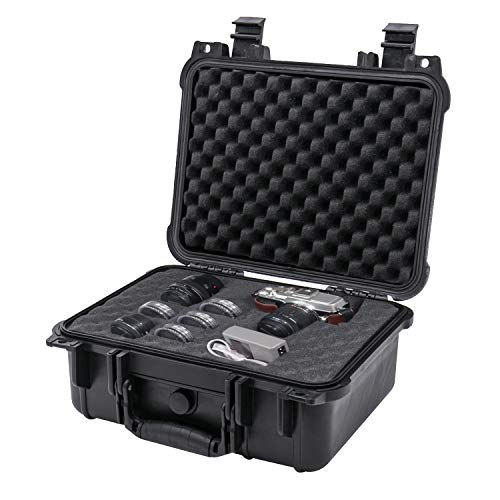 HMF ODK100 - Maletín para cámara de fotos al aire libre, con espuma de cuadrícula, 34 x 29,5 x 15,5 cm