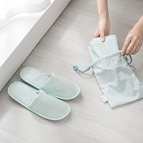 Holibanna Zapatillas de Viaje Plegables para Mujeres Y Hombres Zapatillas de Hotel de Viaje