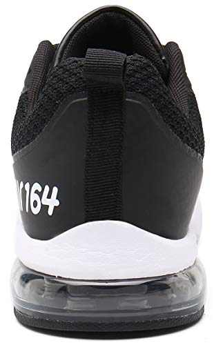 Hombre Aire Zapatillas Trail Running Mujer Deportivas para Caminando Transpirable Antideslizante Sneakers St.1 Negro 42 EU