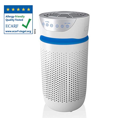 HoMedics Purificador de aire Filtro HEPA con carbón activo. Purificador aire hogar, Elimina hasta el 99.9% de los alérgenos, polen, polvo, humo, caspa para mascotas, moldes, malos olores, tabaco
