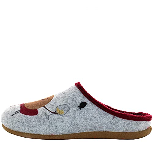 HOT POTATOES DROSING, Pantuflas Mujer, Gris, 40 EU