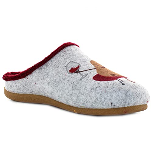HOT POTATOES DROSING, Pantuflas Mujer, Gris, 40 EU