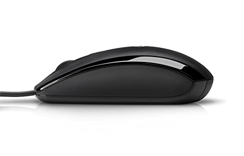 HP X500 - Ratón con cable (3 botones, óptico, USB), negro