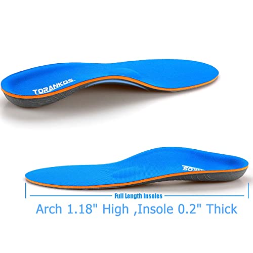 iFitna Las plantillas para el soporte del arco las plantillas para los pies planos la fascitis plantar ayudan a aliviar el dolor en los pies de hombres y mujeres (EU38-39(25cm), Azul)