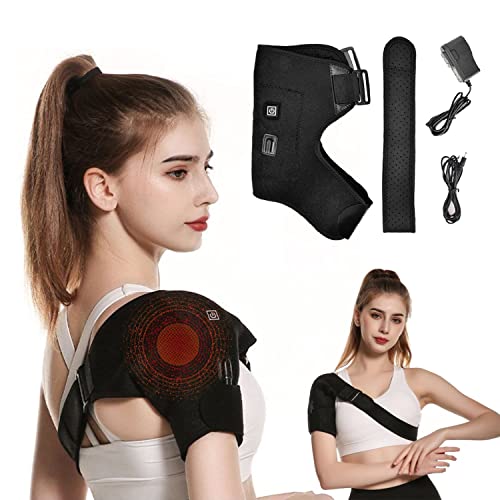 iksvmsis Almohadilla Térmica para Hombro, Hombrera Ajustable para Hombre Y Mujer, para El Manguito Rotador, Alivio del Dolor De Hombro, Desgarro De Labrum, Bursitis(Size:110V)
