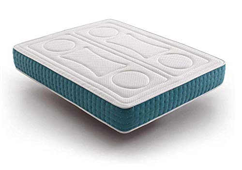 Imperial Confort VisConfort - Colchón Viscoelástico efecto memoria - Transpirable y doble cara (invierno/verano) - Grosor 30 cm -135x190