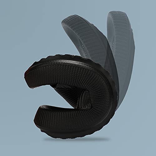 incarpo Unisex Chanclas y Sandalias de Piscina Para Mujer Zapatillas Casa Hombre Verano Pantuflas de baño,Negro,42/43