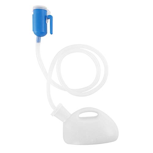 Inodoro urinario, 2000ML Botella de orina conveniente de emergencia portátil Orinal masculino para hombres Niños mayores Hospital de viaje Orina a prueba de fugas Orinal